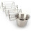 2pc, stackable taco racks with cups, each rack holds 3 hard or soft tortillas 5