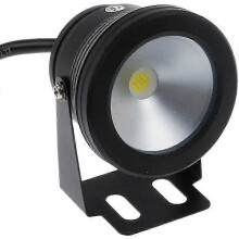 IP68 Waterproof Underwater Spotlight 10W 12V Black for Pool and Pond Lighting Cool White