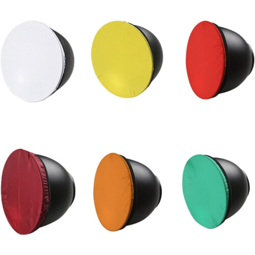 Soft Diffuser Lamp Cover 18cm 7in Cloth Diffuser Reflector Lamp Socks For Studio Lighting Dark Green 2