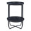 Table basse - HELLOSHOP26 - Console d'appoint - Acier - 58 x 40 cm - Noir 2