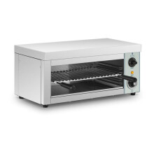 Griglia salamandra - HELLOSHOP26 - 2000W - Acciaio inox - Temperatura fino a 250C - Timer 15 min