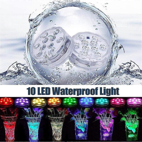 Submersible LED Light, Waterproof, Multicolor, RGB, with Remote Control, IP68 1