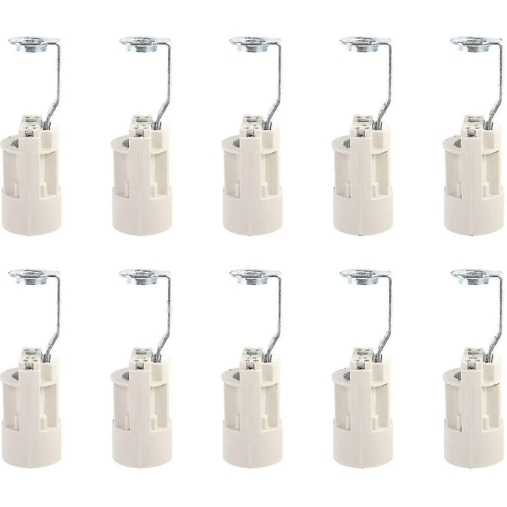 10 Pack Adjustable E14 Light Bulb Sockets, E14 Socket Converters, Candle Sockets