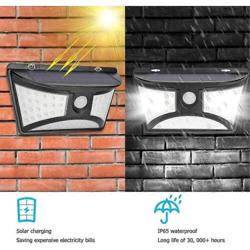 LED Solar Light Outdoor Wall Lamp Motion Sensor Solar Security Light IP65 Wireless Wired Waterproof 1
