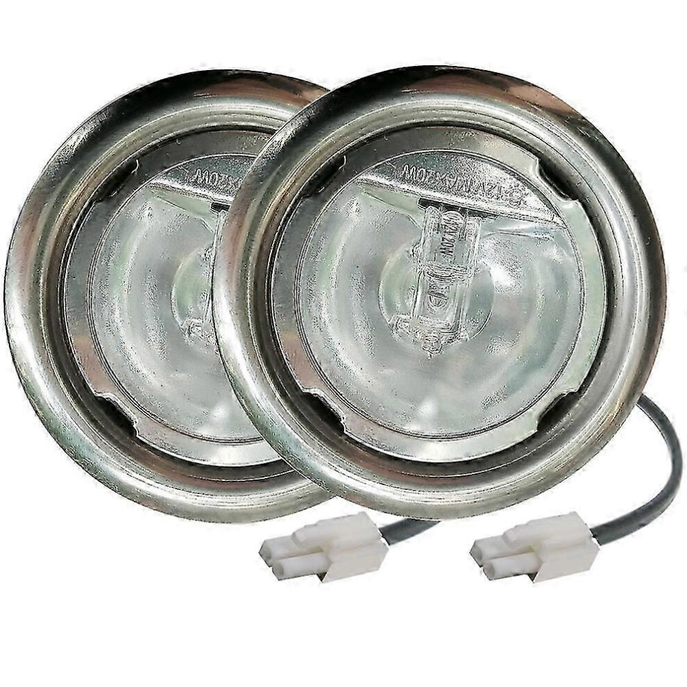 Pack of 2 G4 20W 12V AC Clear Glass Halogen Bulbs for Under Cabinet Lighting, Showcase, Shelf, Wine Cellar-image-OPC-PKKX9GS-NEW