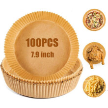 Air Fryer Disposable Paper Liner, 100 Sheets Food Grade Air Fryer Parchment, Waterproof