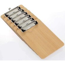 A4 Clipboards 6 Pack, Low Profile Clip Hardboard with Sturdy Spring Grip & Concealed Hanging Hole