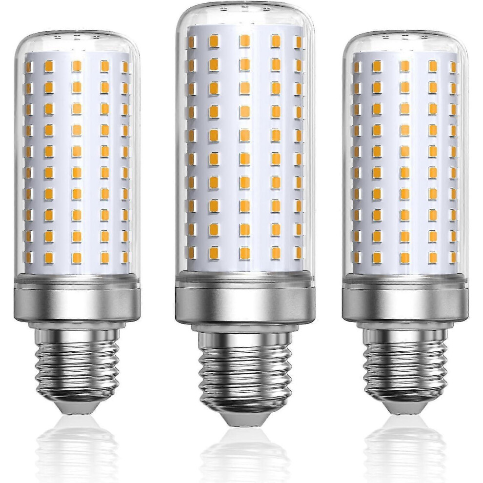 E27 LED Bulb, 3000K Warm White Light, 1800lm, 200W Halogen Bulb Equivalent, Corn Bulb, for Living Room (Non-Dimmable, 3 Pack)