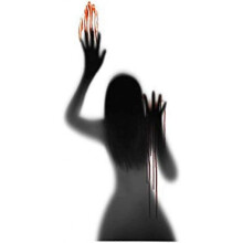 Halloween Window Stickers, Bloody Handprints Footprints Horror Zombie Party Decoration Supplies