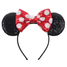 Ladies Christmas Mouse Ear Bow Headband Headband, Shiny Cat Ear Headband Hair Accessories Christmas