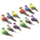 24 pcs artificial birds garden decorations branches props 8