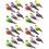 24 pcs artificial birds garden decorations branches props 5