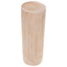 wood stump candle holder natural round planter tealight stand