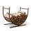 Pre-Rusted Metal Firewood Log Rack 1