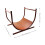 Pre-Rusted Metal Firewood Log Rack 3