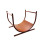 Pre-Rusted Metal Firewood Log Rack 4