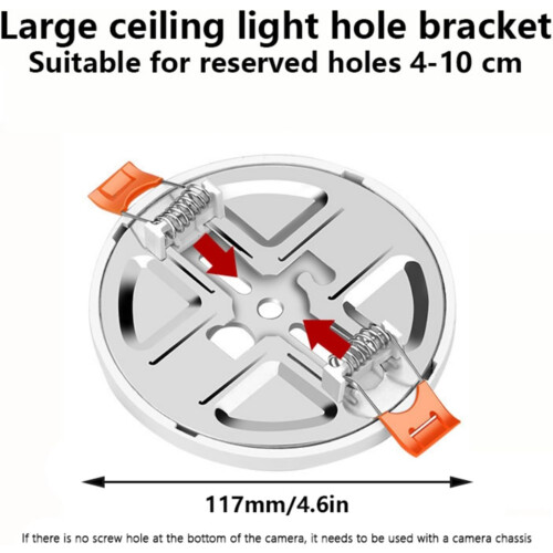 Durability Ceiling Mount For Home Security Cameras Adjustable Mounting Base Movable Spring Buckle Camera Holder 1