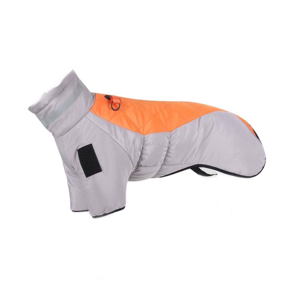 (Grayorange, 2XL) Stylish And Comfortable Dog Snow Jacket For All Breeds Dog Winter Coat-image-OPC-PKKXRVH-NEW