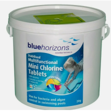 BH Small multi 20g Chlorine Tablets 5kg Swimming Pool Spa Hot Tub Chemicals