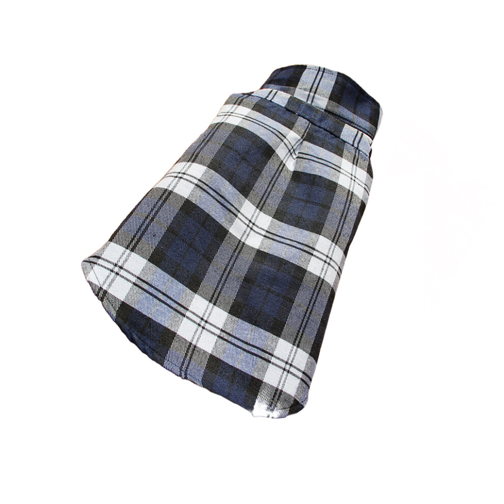 (Blue, L) Pet Plaid Shirt Pets Supplies Dogs T-Shirts Multiple Sizes Puppies-image-OPC-PKKXRM9-NEW