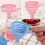 Silicone Collapsible Funnel Set of 2,Kitchen Use Gadgets Accessories Foldable Funnels 5