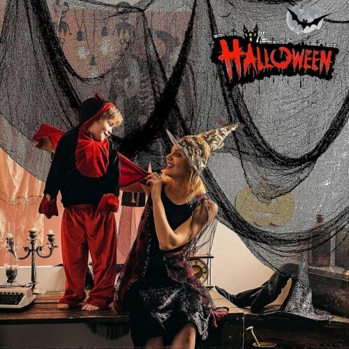 5-Pack Halloween Horror Cloth Black - Halloween Decorations Clearance 2