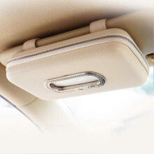 Car Tissue Holder, Sun Visor Napkin Holder, Car Visor Tissue Holder, Luxury PU Leather Backseat Tissue Case Holder