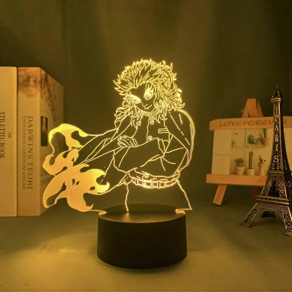 Kikidex (As Show, One Size) 3D Lamp Ds Figure Merch Toys For Boys Stuff Bedside S For Children 16 Colors Change Decor Lamp Light