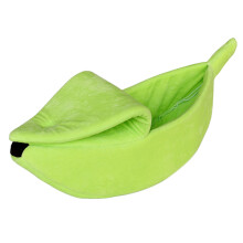 Haustierbett, Bananenform, Samtstoff, gute