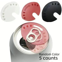 (one-size, Random Color) Random Color Can Cap, 5 Counts Reusable Spill-proof Beverage Lid for Soda, Beer, Juice, Drinkware Accessories for Home Kitchen, Drink