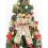 Burlap Christmas Bow Ribbon Christmas Tree Topper Decorations 2