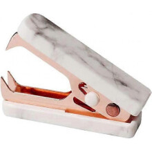 Marble Mini Staple Removers Gold Steel Jaws Office Stationery Desk Accessories Gift (Rose Gold, 1pc)