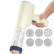 Electric Pasta Maker Noodle Maker Machine Idiyappam 40W Handheld With 6 Discs Portable Noodle Maker Measuring Cup