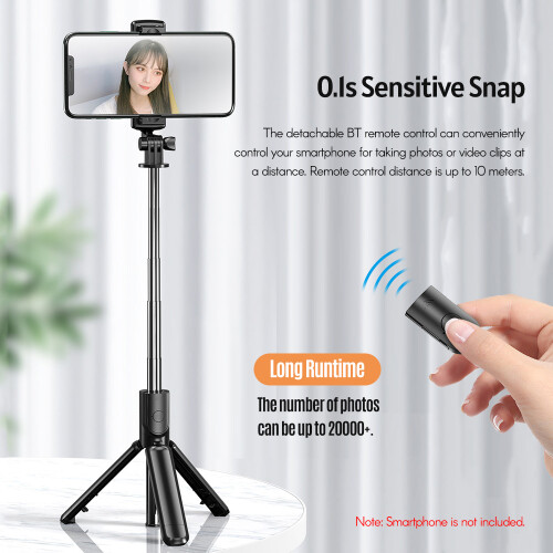 Mini-Selfie-Stick mit 5 Abschnitten, ausziehbar,