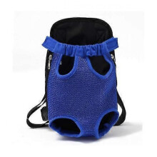 Pet Chest Bag Dog Backpack Go Out Convenient Four-legged Bag Pet Supplies(BLUE,M)