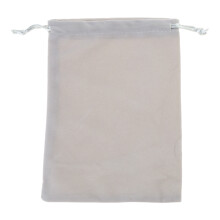 Premium Velvet Dice Bags Transfer Card Deck Toy-Silver Grey