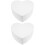2pcs heart-shaped foam cake practice models for baking training 7