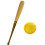 PU Baseball Batting Hitting and Fielding Party-White 6.3cm 5