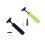 Practical Hand Air Globes Pump Inflator Set with Needle,-Black 2