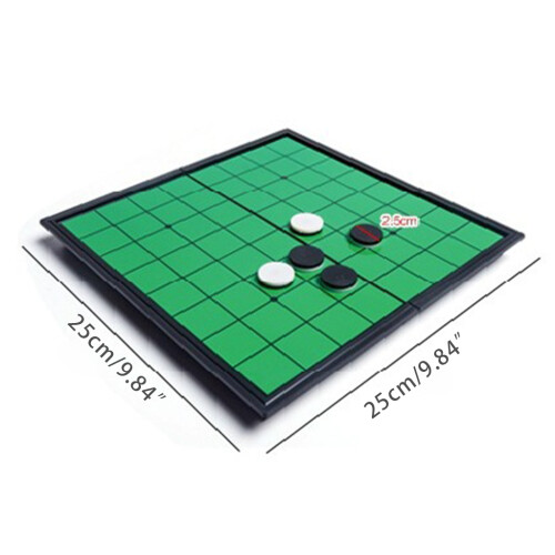 Magnetic Travel Board Game Reversible Pieces Set, Folding 2