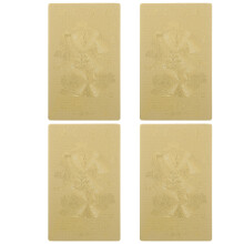 4pcs feng shui tai sui gold cards 2026 horse year luck decor