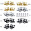 6Pcs Guitar Machine Heads Ferrules Threaded Bushings-Black 3L3R 3