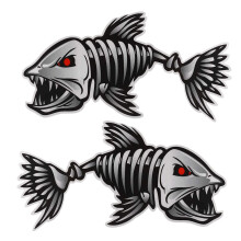 Sticker Fishing Boat PET Decal Sticker Graphics for-15*6cm