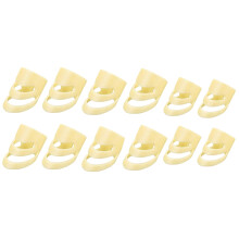 12x Guitar Picks Fingertip Protector Plectrums for-Yellow 8L+4M