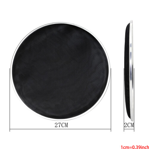 Double Layer Mesh Mute Drum Skin Indoor Outdoor Drumming-Black 1