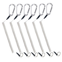 Safety Coiled Lanyards Detachable Buckle for Fishing-S
