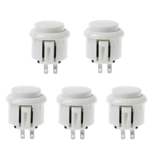Arcade Button Round Push Button Built-in Small Micro-White