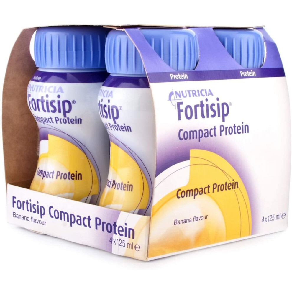 Fortisip Compact Protein Banana 125Ml Pack Of 4