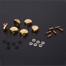 6Pcs Replacement Guitar Tuners Machine for Head Plastic-Golden