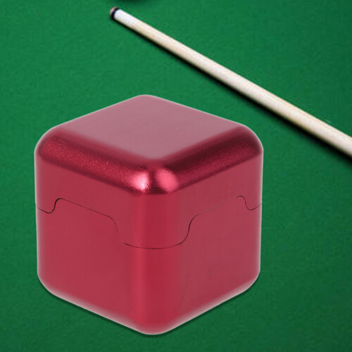 Aluminum Portable Mini Pool Cue Tip Chalk Holder for-Black 2